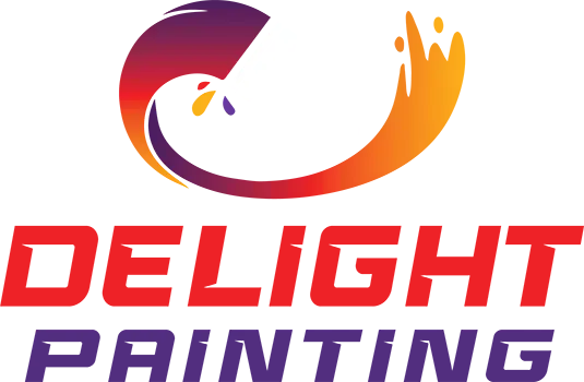 delight painting logo reverse color